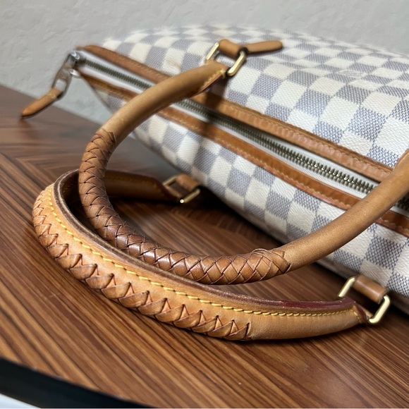 Louis Vuitton Damier Azur Riviera MM Zipper Handbag - Picture 9 of 16